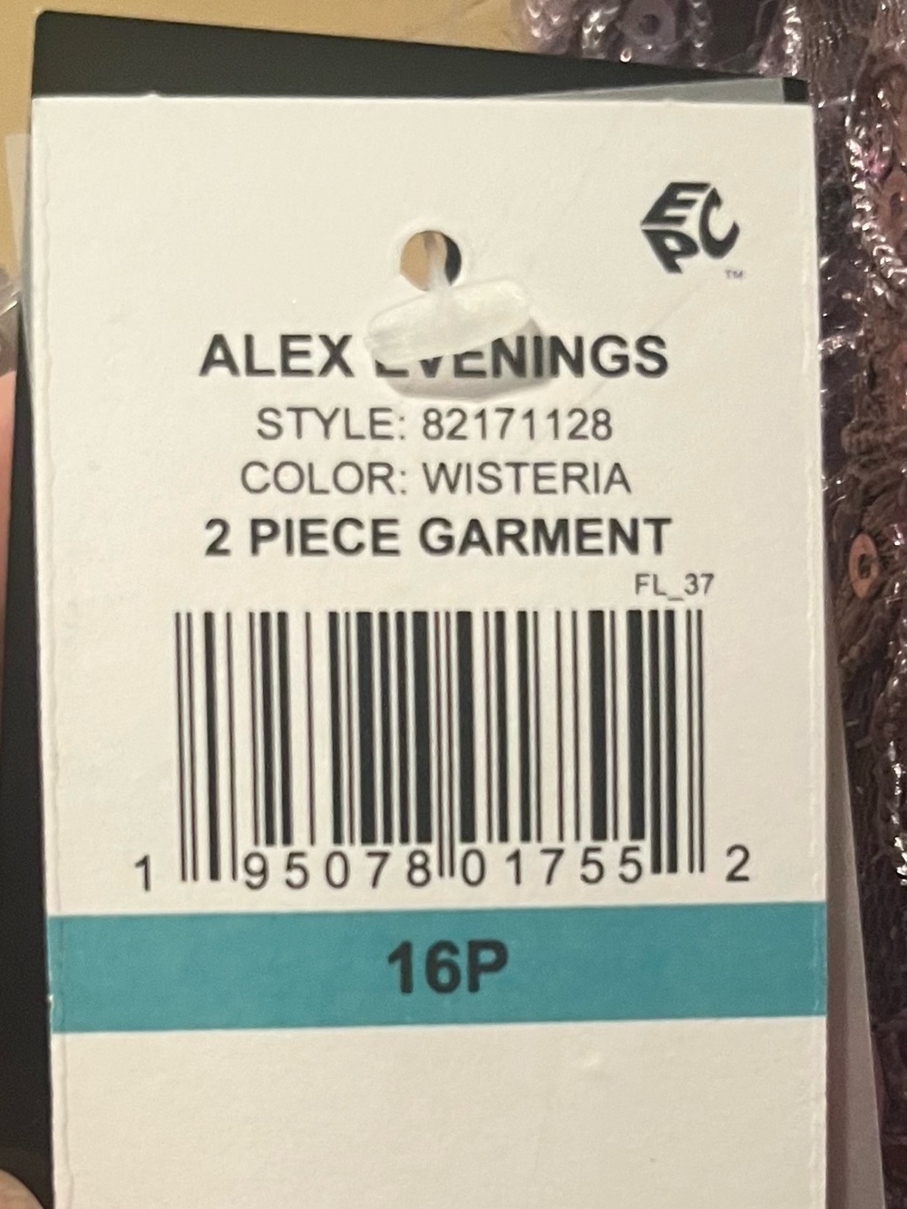 NWT Alex Evenings Women's Long Sleeveless Mother of the Bride Dress with Shawl - Picture 10 of 10